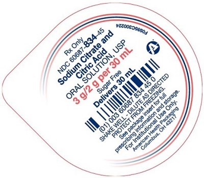 2 Gm/3 Gm Per 30 mL Sodium Citrate And Citric Acid Oral Solution Cup Lid (2 Gm 3 Gm Per 30 mL Cup Lid)